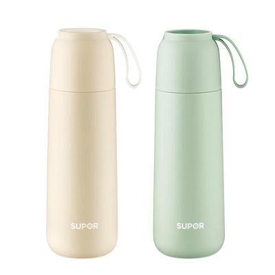 苏泊尔纯色不锈钢子弹头保温杯