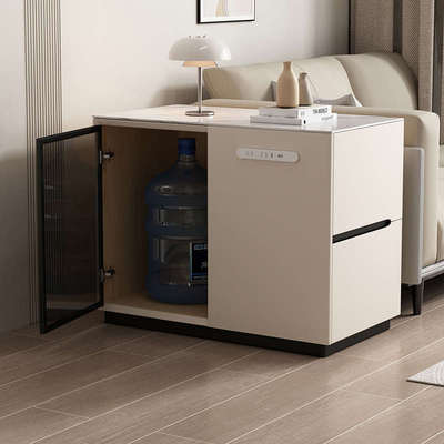 沙发边柜轻奢高级感带轮可移动侧柜小边桌客厅实木侧边柜边几柜子