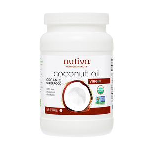 进口virgin coconut oil nutiva椰子油食用油孕妇椰油护肤护发