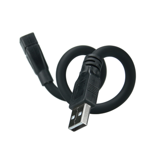 USB公对母延长转接线金属软管带胶套USB延长转接线耐弯耐折无异响