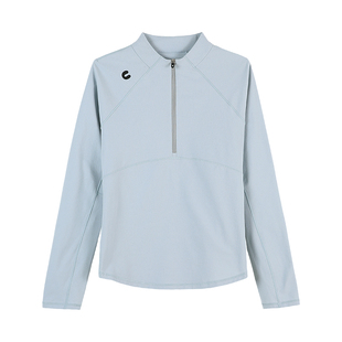 CLOUDSPACE【星晴卫衣】UPF50+防晒速干半拉链短款上衣女2026春季