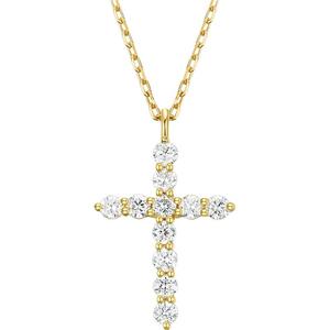 TSL谢瑞麟天使守护系列18K金钻石项链十字架BB238