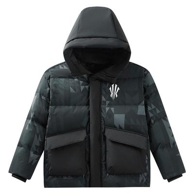 欧文系列安踏儿童男童羽绒服