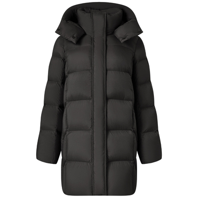 坦博尔长款加厚可脱卸帽女羽绒服