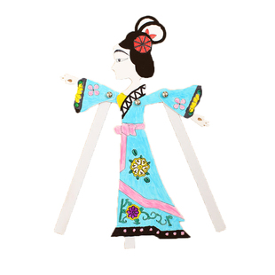 皮影戏道具民族传统手工艺品 幼儿园diy制作儿童填色涂色画材料包