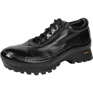 DREAMBOX钧博vibram舒适透气户外休闲鞋高档手工水洗马皮男士皮鞋