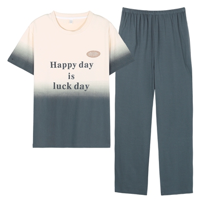 情侣睡衣纯棉短袖家居服