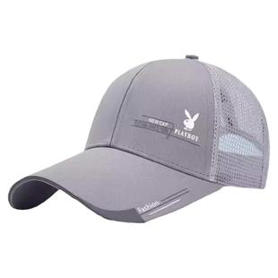 花花公子帽子男女夏天薄遮阳帽防晒网眼棒球帽透气凉太阳帽鸭舌帽