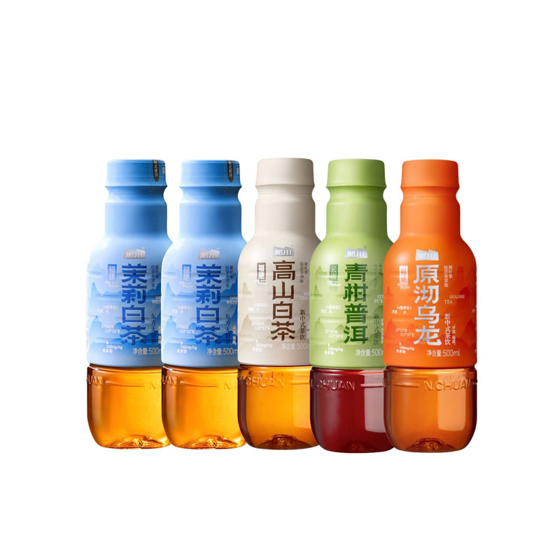 那川無(wú)糖茶 純茶飲料 茉莉玫瑰金桂 多口味混合500ml*15瓶 整箱裝