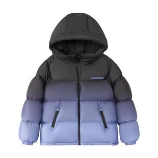 左西童装男童羽绒服冬季保暖2025新款儿童三防连帽面包服外套冬装