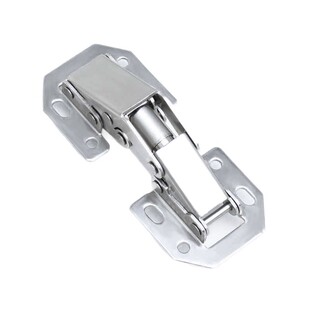 免开孔橱柜门铰链铰弹簧不锈钢合页衣柜五金阻尼液压缓冲折叠神器