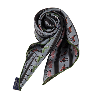 复古蓝色系斜纹绸100%桑蚕丝方巾2026新款丝巾搭配衬衫礼盒装送礼