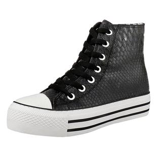 【明星同款】iiJin艾今经典7.5cm厚底内增高高帮鞋女AF007EM(AL)