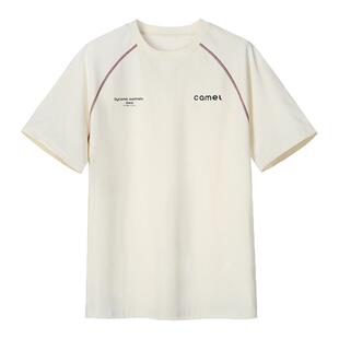 骆驼速干T神运动休闲t恤女士2026夏季新款哈苏线短袖宽松体恤男潮