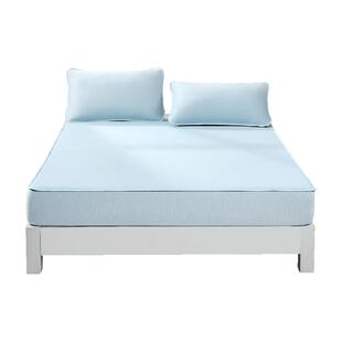 富安娜凉席床笠款夏天凉感冰糕席可水洗软席子凉席三件套2026新品