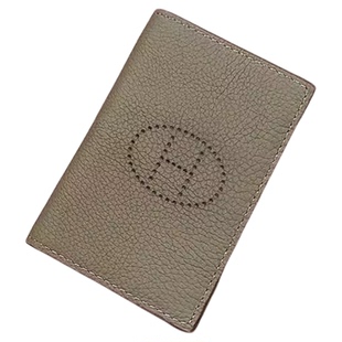 H卡包女新款真皮超薄小巧驾驶证件卡套两折对折高级荔枝纹牛皮