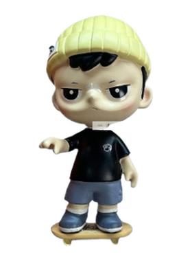 样板间儿童房滑板主题软装摆件