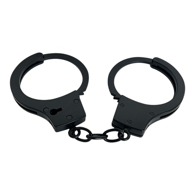 手铐男大人玩具手镯手铐不锈钢加厚黑色手镯脚铐剧本杀游戏手扣
