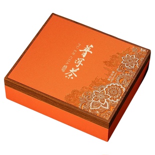 普洱茶礼盒高档冰岛357克新年喜庆古树福鼎白茶叶空茶饼包装盒子