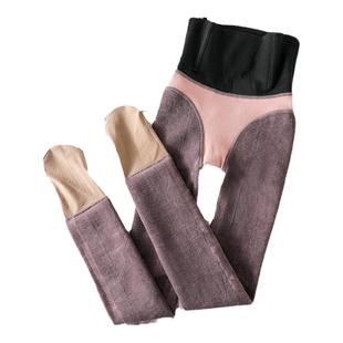 高个子黑丝袜光腿裸感神器女加长款假透肉加绒透肤打底裤秋冬季