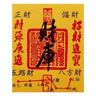 2026马年新款开库五路财源招财进宝财库补手机壳贴纸墙摆件车内饰八方来财日进斗时来运转随身平安护身符创意