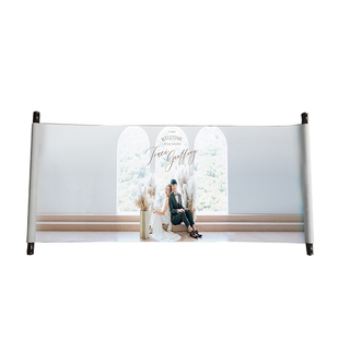 婚礼结婚签名卷轴定制签到布婚庆签名册创意定制高档油画布定制