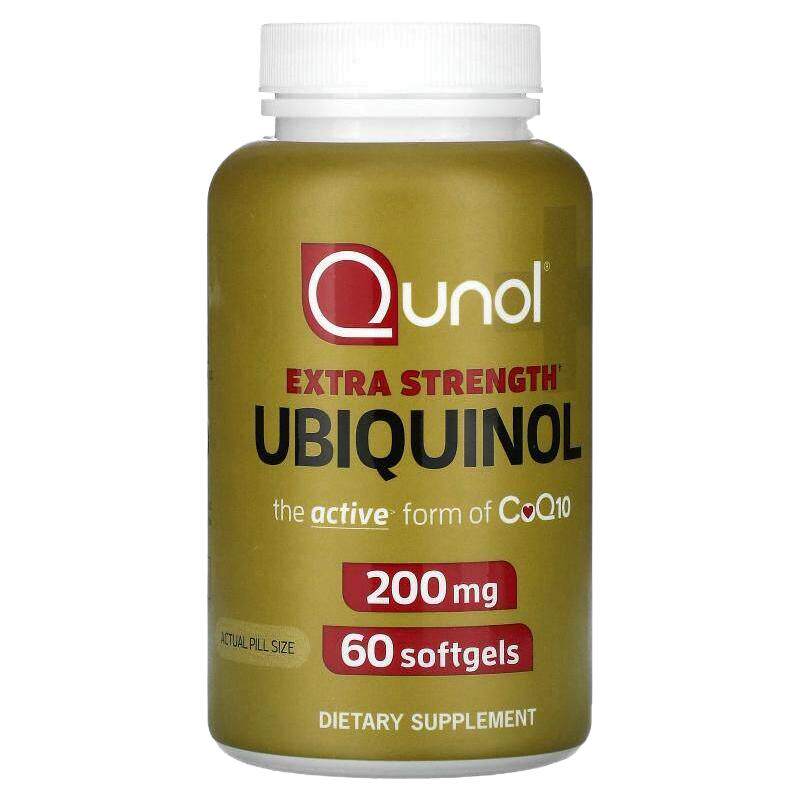 Qunol,特强型泛醇，200 毫克，60 粒软胶囊