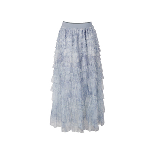 CLOUDSEASON月下探戈千层纱裙海边纱裙半身裙中长半身纱裙半身裙