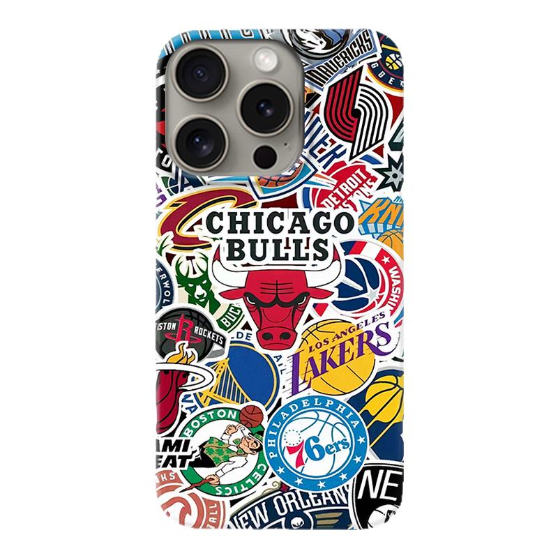 NBA队标适用苹果15手机壳磁吸iphone15promax十五新款14p镜头全包磨砂15plus高级感14pro篮球13pm防摔11外壳