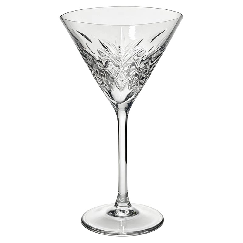 臻皿ins网红透明玻璃三角高脚杯