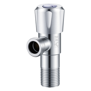 加长三角阀热水器水阀马桶开关止水加厚304不锈钢角阀入墙加长型