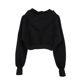 2026春秋韩版新款加绒时尚拉链开衫纯棉高腰休闲运动短款卫衣女潮