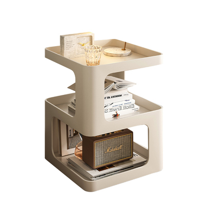 卧室床头柜替代小型简约现代边几创意床边柜30cm无甲醛书柜奶油风