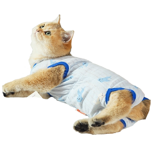 猫咪纯棉透气护肚衣，可当绝育服