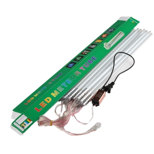 流星雨led灯流水挂树上的圣诞装饰树灯户外防水亮化七彩串灯彩灯