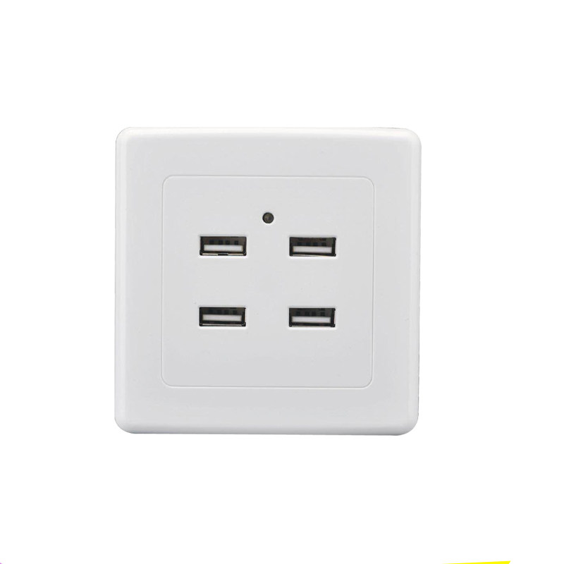 86型低压36V转5V二孔USB二口USB插座面板四孔USB插座220V充电插座