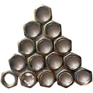 GB808六角薄螺母螺帽白锌4.8级锁紧螺母M4M8*1*3M10M12M14M16*1*5