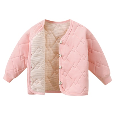 男女童秋冬德绒棉袄无骨内胆棉衣