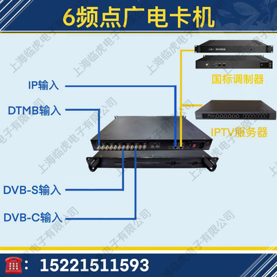 数字电视加密信号解扰6频点小卡机36个节目酒店数字电视前端网关