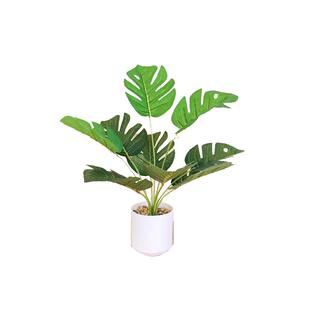 仿真盆景北欧假花办公桌小盆栽龟背盆栽客厅装饰仿真绿植家居摆件