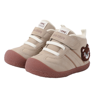 Dr.Kong江博士童鞋2025冬新款加绒保暖男宝宝可爱软底婴儿步前鞋