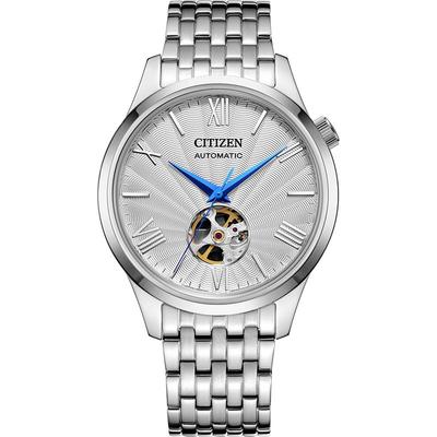 西铁城商务休闲机械透底新品男表