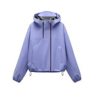 蕉内氧气503Proof Air女士短款轻量3L紫色冲锋衣新款户外三防外套