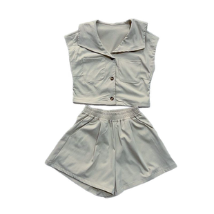 女童裙子夏2025新款女大童夏季套装儿童洋气夏装韩系高级感两件套