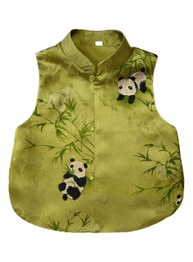 儿童香云纱马甲活动服装毕业服