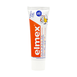 艾美适elmex儿童牙膏0到3岁以上6到12岁宝宝婴儿牙膏含氟勿吞咽