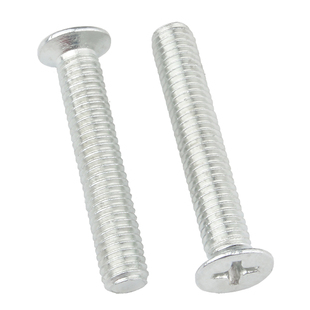 铁镀锌十字平头螺丝 沉头螺栓机丝机牙螺钉电子螺丝钉M3M4M5M6M8