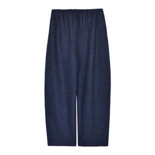 因由 时尚百搭气球羊毛直筒休闲卫裤空气香蕉奶奶九分裤女简约