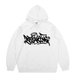 蜜丘琳BREAKING涂鸦BBOY套头帽衫卫衣 街舞嘻哈滑板说唱帽衫