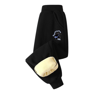 2025秋冬季儿童加绒卫裤